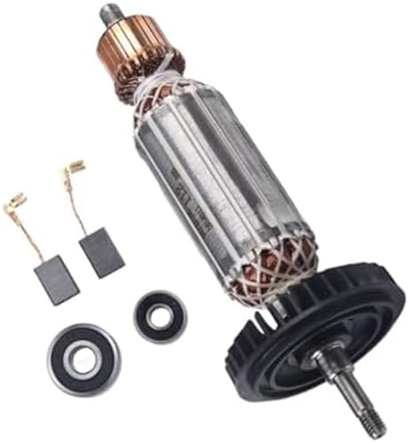 MKVAXR Gartenanker Rotoranker, Ersatz for Rotor for Winkelschleifermodelle 9556, 9557, 9558, 9556NB, 9556HN und 9557NB. Enthält Kohlebürsten und Lager (220 V).(Black 220V) von MKVAXR