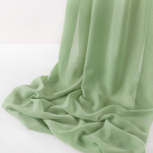 MLMW Chiffon-Stoff mit Ostermotiv "Dusty Sage", 152,4 cm breit, durchscheinendes Material, Meterware, Hochzeitsbogen-Drapierstoff für Party, Hintergrund, Bogen, Deckendekoration MLMW Chiffon-Stoff mit Ostermotiv "Dusty Sage", 152,4 cm breit, durchscheinendes Material, Meterware, Hochzeitsbogen-Drapierstoff für Party, Hintergrund, Bogen, Deckendekoration von MLMW
