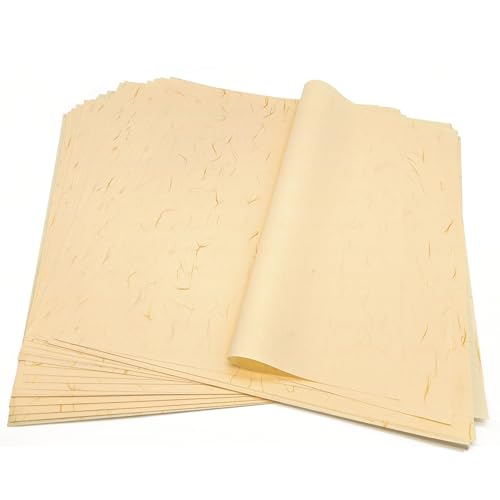 MLNSUNNY 50 Blatt Gold Thread Art Washi-Papier Set: 15,75 x 15,75 Zoll, Reispapier für DIY Handwerk, Malen, Origami, Mixed Media, Karte & Tagebuch Dekor MLNSUNNY 50 Blatt Gold Thread Art Washi-Papier Set: 15,75 x 15,75 Zoll, Reispapier für DIY Handwerk, Malen, Origami, Mixed Media, Karte & Tagebuch Dekor von MLNSUNNY