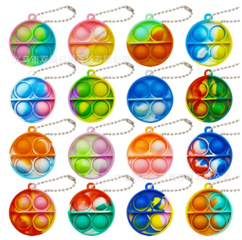 MLPKOI 30 Stück Pop Push It Fidget Toy, Mini Schlüsselbund Toys, Popit Keychain für Kinder Schlüsselanhänger, Anti-Stress für Kinder & Erwachsene, Mitgebsel Kindergeburtstag Mini-Fidget-Spielzeug MLPKOI 30 Stück Pop Push It Fidget Toy, Mini Schlüsselbund Toys, Popit Keychain für Kinder Schlüsselanhänger, Anti-Stress für Kinder & Erwachsene, Mitgebsel Kindergeburtstag Mini-Fidget-Spielzeug von MLPKOI