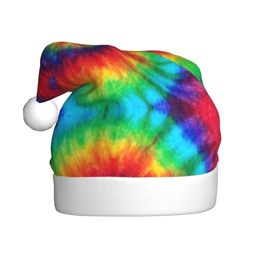 MLTRFGJ Batik-Hippies bedruckte Weihnachtsmützen für Erwachsene, festliches Partyzubehör für Weihnachten und Neujahr von MLTRFGJ