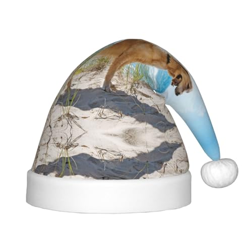 MLTRFGJ Golden Retriever bedruckte Weihnachtsmütze für Kinder, geeignet für Urlaub und Party-Dekoration MLTRFGJ Golden Retriever bedruckte Weihnachtsmütze für Kinder, geeignet für Urlaub und Party-Dekoration von MLTRFGJ