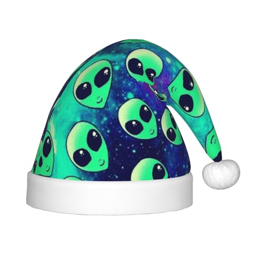 MLTRFGJ Grüner Alien-bedruckter Kinder-Weihnachtsmütze, geeignet für Urlaub und Party-Dekoration MLTRFGJ Grüner Alien-bedruckter Kinder-Weihnachtsmütze, geeignet für Urlaub und Party-Dekoration von MLTRFGJ