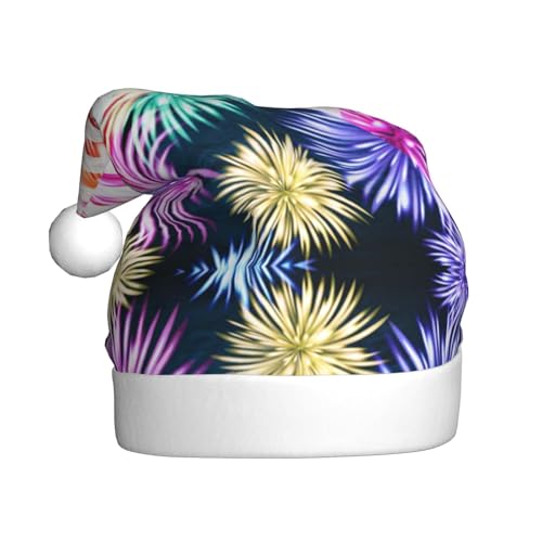 MLTRFGJ Patriotische Weihnachtsmütze, Motiv: amerikanische Flagge zum 4. Juli, für Erwachsene, festliches Partyzubehör für Weihnachten und Neujahr von MLTRFGJ