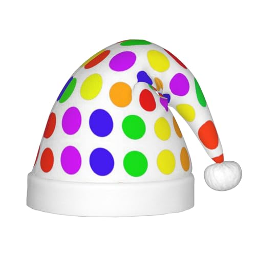 MLTRFGJ Schöne Weihnachtsmütze für Kinder, gepunktet, geeignet für Urlaub und Partydekoration MLTRFGJ Schöne Weihnachtsmütze für Kinder, gepunktet, geeignet für Urlaub und Partydekoration von MLTRFGJ