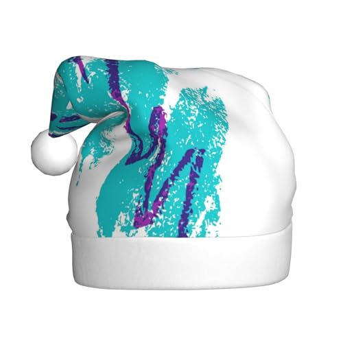 MLTRFGJ Weihnachtsmütze, 90er-Jahre-Tassen-Design, bedruckt, für Erwachsene, festliches Partyzubehör für Weihnachten und Neujahr von MLTRFGJ