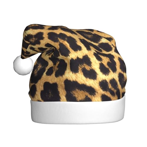 MLTRFGJ Weihnachtsmütze für Erwachsene, Leopardenmuster, festliches Partyzubehör für Weihnachten und Neujahr MLTRFGJ Weihnachtsmütze für Erwachsene, Leopardenmuster, festliches Partyzubehör für Weihnachten und Neujahr von MLTRFGJ