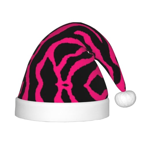 MLTRFGJ Weihnachtsmütze für Kinder, Zebra-Tiger, Leopardenmuster, Rosa, bedruckt, geeignet für Urlaub und Party-Dekoration MLTRFGJ Weihnachtsmütze für Kinder, Zebra-Tiger, Leopardenmuster, Rosa, bedruckt, geeignet für Urlaub und Party-Dekoration von MLTRFGJ