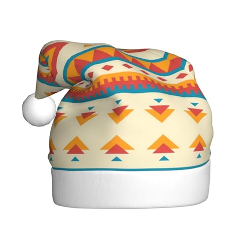 MLTRFGJ Weihnachtsmützen mit Indianermotiv, bedruckt, für Erwachsene, festliches Partyzubehör für Weihnachten und Neujahr von MLTRFGJ