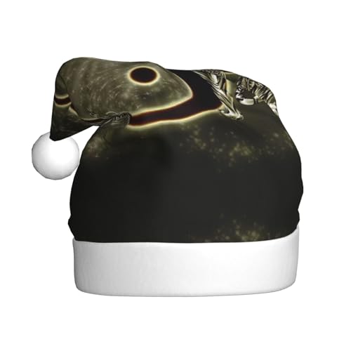 MLTRFGJ Yin Yang Dragon Tiger bedruckte Weihnachtsmützen für Erwachsene, festliches Partyzubehör für Weihnachten und Neujahr von MLTRFGJ