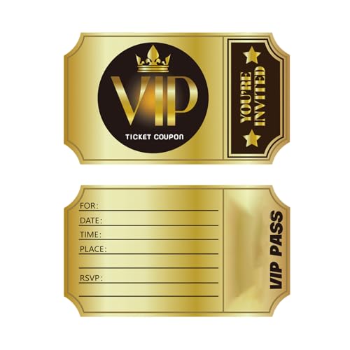 100 Stück Einladungskarten VIP Einladungen Geburtstagsfeier beidseitig für Einladungen Party Hochzeit Geburtstag 100 Stück Einladungskarten VIP Einladungen Geburtstagsfeier beidseitig für Einladungen Party Hochzeit Geburtstag von MLWSKERTY