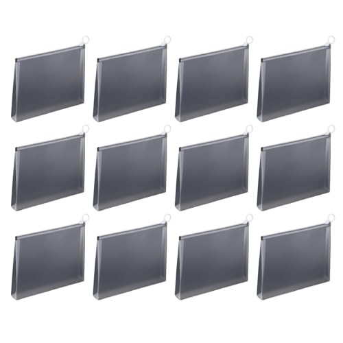 12 Stück / Set mit Reißverschlüssen, Dokumententaschen, aus PVC, für Büro, Schule, Dokumente, wasserdicht. 12 Stück / Set mit Reißverschlüssen, Dokumententaschen, aus PVC, für Büro, Schule, Dokumente, wasserdicht. von MLWSKERTY