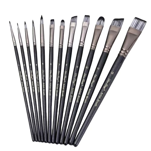 12pcs Künstler Pinsel Holzgriff Für Kinder Erwachsene Aquarell Gouaches Ölmalerei Gesicht Und Körperkunst Vielseitige Verwendung 12pcs Künstler Pinsel Holzgriff Für Kinder Erwachsene Aquarell Gouaches Ölmalerei Gesicht Und Körperkunst Vielseitige Verwendung von MLWSKERTY