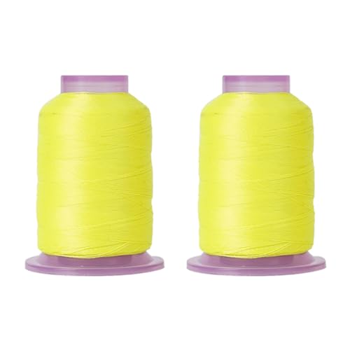 2 Spulen mit Farbwechsel, Polyester, Nähgarn, Nachtgewinde, glänzend, 550ys, für Handnähmaschine von MLWSKERTY