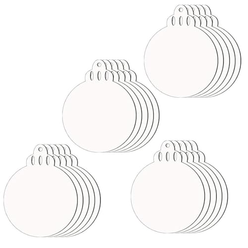 20 Pack Acrylhänge Ornamente Für Sublimation Weihnachtsdekoration Mit Doppelseitigen Leerzeichen Urlaub Dekoration Supplies Weihnachtsdekorationen von MLWSKERTY