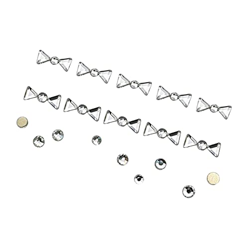 3D-Nagelschmuck, Luxus-Nagelkunst-Strasssteine, Kristall-Diamant-Set für Nageldekorationen, Ringe, Ohrringe, 3D-Nagelschmuck, Nagelkunst, Strassstein-Set, Kristall-Diamanten, 3D-Nagel von MLWSKERTY