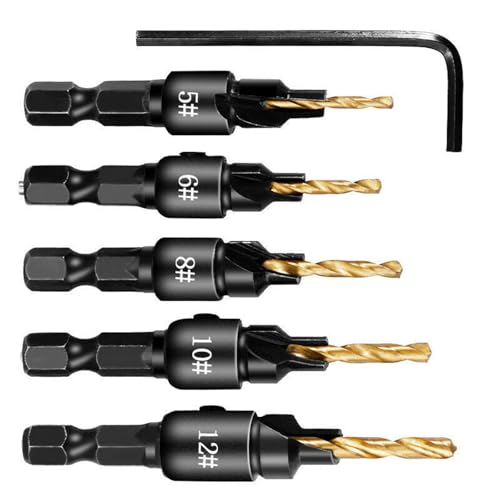 5-teiliges Bohrerset für eine verbesserte Härte, geeignet für verschiedene Modelle mit elektrischem Bohren von MLWSKERTY