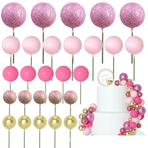50 Stück Kuchendekoration, rund, Topper, Festival, Kuchen, Zubehör, für Torten, Orden, geeignet für Partys von MLWSKERTY