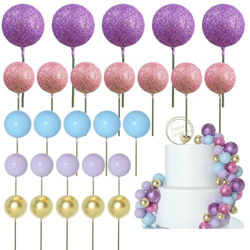 50 Stück Kuchendekoration, rund, Topper, Festival, Kuchen, Zubehör, für Torten, Orden, geeignet für Partys 50 Stück Kuchendekoration, rund, Topper, Festival, Kuchen, Zubehör, für Torten, Orden, geeignet für Partys von MLWSKERTY