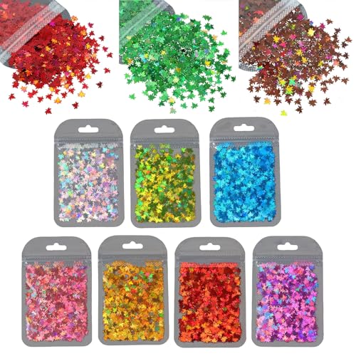Ahornmehlchen, Pailletten, Blätter, Füllmaterial, 10 Stück, Bastelbedarf, lebendige Farbe, für Dekoration zu Hause, Kunst Ahornmehlchen, Pailletten, Blätter, Füllmaterial, 10 Stück, Bastelbedarf, lebendige Farbe, für Dekoration zu Hause, Kunst von MLWSKERTY
