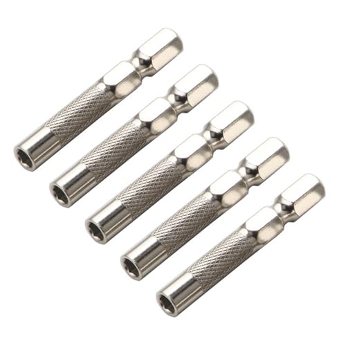 Bit-Adapter, Sechskantschaft, magnetisch, 1/4 Zoll auf 4 mm, für eine präzise Umwandlung von Schraubendrehern von MLWSKERTY