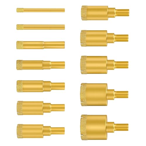 Brazing Hole Overner Maker Loch, hohe Effizienz, für Fliesen aus Glas, Legierung, Keramik, 12-teilig, mit Gehäuse Brazing Hole Overner Maker Loch, hohe Effizienz, für Fliesen aus Glas, Legierung, Keramik, 12-teilig, mit Gehäuse von MLWSKERTY