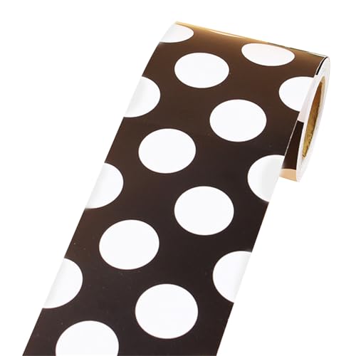 Bulletin Board Border Tric Aufkleber Für Tafelbrettdekoration Weiße Schwarze Punkte Grenzverkleidung Wandaufkleber Bulletin Board Border Tric Aufkleber Für Tafelbrettdekoration Weiße Schwarze Punkte Grenzverkleidung Wandaufkleber von MLWSKERTY