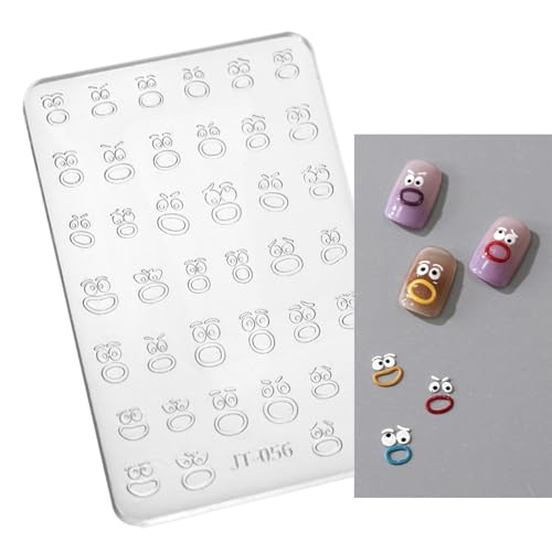 Cartoon Blumennägelkunstform Ohrringe Silikonform Schmuck Gusswerkzeug UV Epoxy Harzformen Für Manicuristen Professioneller Nagelform von MLWSKERTY