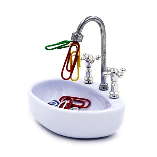 Ceative Waschbecken Büroklammerhalter 15 Büroklammern Schule Badezimmermöbel von MLWSKERTY