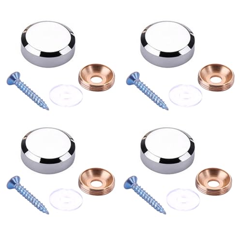 Fastenners aus Glas, Zink-Legierung, Dekoration, Schrauben, Weinrebe, 4 Stück von MLWSKERTY