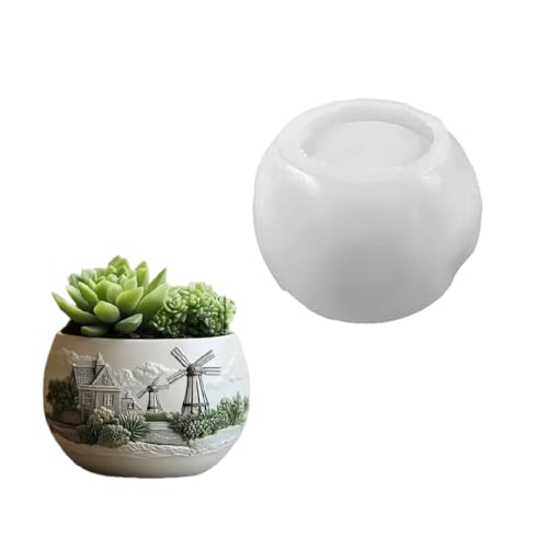 Handwerksblumenform In Silikonform Für Einzigartige Pflanzentöpfe Robust von MLWSKERTY
