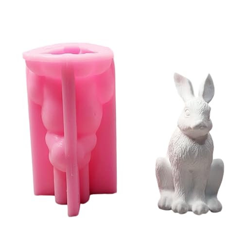 Kaninchen Statue Silikonformen Zur Herstellung Von Kerzenseife Home Dekorationstemperaturbeständiges Epoxidharz Silikonformen von MLWSKERTY