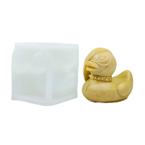Kerzenform aus Silikon, 3D, in Entenform, handgefertigt, in Tierform, für die Herstellung von Seife, Gips, Harz, Werkzeug zum Kochen von Kuchen Kerzenform aus Silikon, 3D, in Entenform, handgefertigt, in Tierform, für die Herstellung von Seife, Gips, Harz, Werkzeug zum Kochen von Kuchen von MLWSKERTY