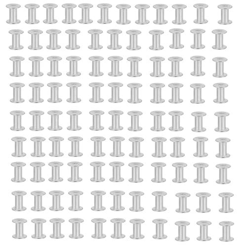 MLWSKERTY 100 Pieces Metal Bookbinding Niets Nuss Für Schulbürovorräte Flachfäden Nieten Nutserts Notebook Befestigungselemente MLWSKERTY 100 Pieces Metal Bookbinding Niets Nuss Für Schulbürovorräte Flachfäden Nieten Nutserts Notebook Befestigungselemente von MLWSKERTY