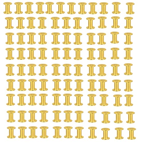 MLWSKERTY 100 Pieces Metal Bookbinding Niets Nuss Für Schulbürovorräte Flachfäden Nieten Nutserts Notebook Befestigungselemente MLWSKERTY 100 Pieces Metal Bookbinding Niets Nuss Für Schulbürovorräte Flachfäden Nieten Nutserts Notebook Befestigungselemente von MLWSKERTY