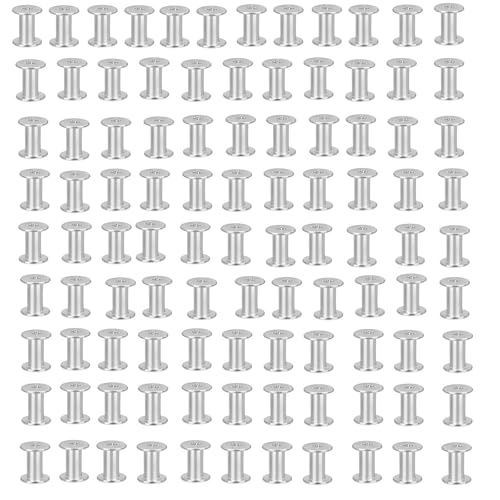 MLWSKERTY 100 Pieces Metal Bookbinding Niets Nuss Für Schulbürovorräte Flachfäden Nieten Nutserts Notebook Befestigungselemente MLWSKERTY 100 Pieces Metal Bookbinding Niets Nuss Für Schulbürovorräte Flachfäden Nieten Nutserts Notebook Befestigungselemente von MLWSKERTY