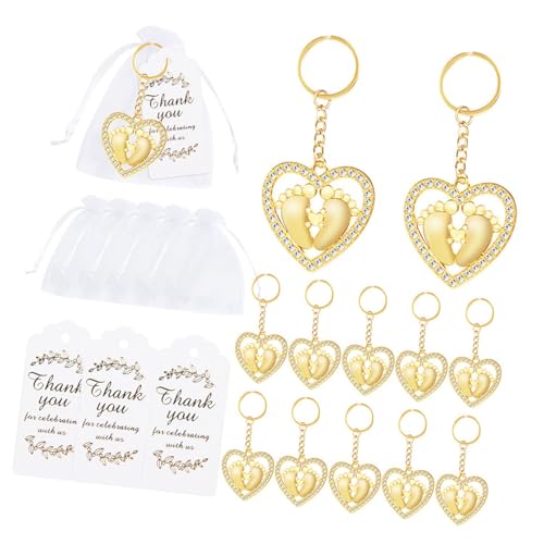 MLWSKERTY 12 Stück Elegante Herz-Fußball-Schlüsselanhänger, Partyzubehör, für Hochzeit und Babypartys, mit Dankesbeuteln MLWSKERTY 12 Stück Elegante Herz-Fußball-Schlüsselanhänger, Partyzubehör, für Hochzeit und Babypartys, mit Dankesbeuteln von MLWSKERTY