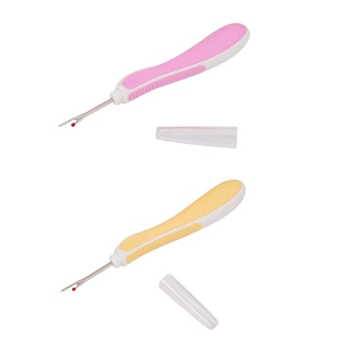 MLWSKERTY 2 PCs/Set Seam Rippers Fadenentferner Einfach Zu Verwendend Zu Verwendendem Nähwerkzeug Silikondrahtentferner Für Nadelarbeiten von MLWSKERTY