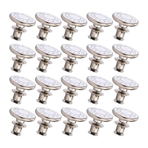 MLWSKERTY 20 Stück Round Taist Extenders Button Extenders Button Button Button Schnallen für eine enge Passform der Hosen von MLWSKERTY