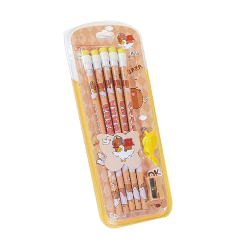 MLWSKERTY 5 PCs/Set Cartoon Stifte Mit Radiergummiern Zeichnen Stifte Schreiben Von Bleistiften Schulbürovorräte Für Malerei Skizzieren MLWSKERTY 5 PCs/Set Cartoon Stifte Mit Radiergummiern Zeichnen Stifte Schreiben Von Bleistiften Schulbürovorräte Für Malerei Skizzieren von MLWSKERTY