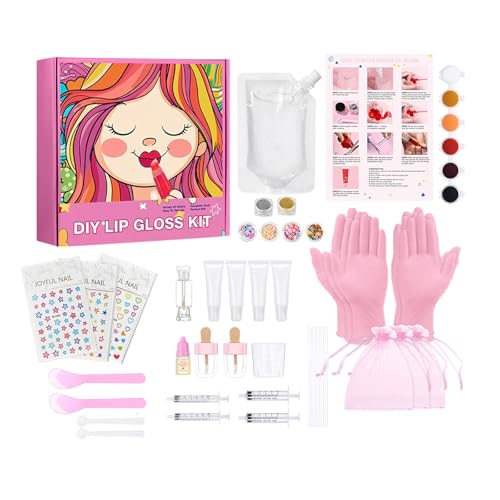 MLWSKERTY Craft Lip Gloss Kits Für Kinder Und Teenager Mädchen Einfach Zu Verwenden Lipgloss Making Set Mit Glitters Effekten Schulhandwerksangebot MLWSKERTY Craft Lip Gloss Kits Für Kinder Und Teenager Mädchen Einfach Zu Verwenden Lipgloss Making Set Mit Glitters Effekten Schulhandwerksangebot von MLWSKERTY
