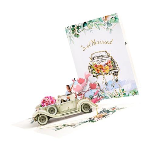 MLWSKERTY Einzigartige 3D Valentinstagskarte Mit Auto Und Blumen Handgefertigte Grußkarte Mit Umschlag Eleganter Jubiläumsgeschenk MLWSKERTY Einzigartige 3D Valentinstagskarte Mit Auto Und Blumen Handgefertigte Grußkarte Mit Umschlag Eleganter Jubiläumsgeschenk von MLWSKERTY