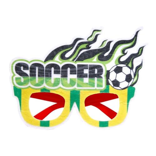 MLWSKERTY Festivalgläser Fußball Themengläser Für Erwachsene Europäische Fußballbrillen Rahmen Für Feiern Und Sportparty von MLWSKERTY