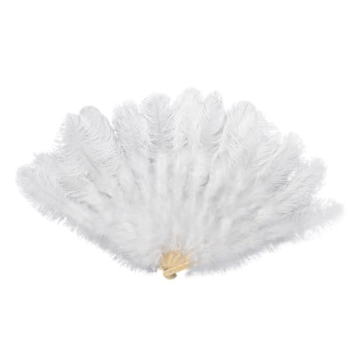 MLWSKERTY Großer Gefiederter Fan 1920er Vintage Handheld Fan Folding Handlüfter Für Burlesque Theatre Partys Und Kostümbegeisterte MLWSKERTY Großer Gefiederter Fan 1920er Vintage Handheld Fan Folding Handlüfter Für Burlesque Theatre Partys Und Kostümbegeisterte von MLWSKERTY