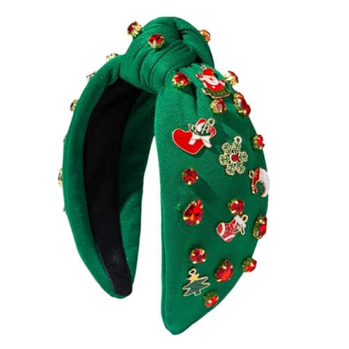 MLWSKERTY Haarreif mit Schmucksteinen für Neujahr, Weihnachten, Knoten, Foto-Requisiten, Party, Cosplay, Kostüme, Tanzen, Partyzubehör von MLWSKERTY