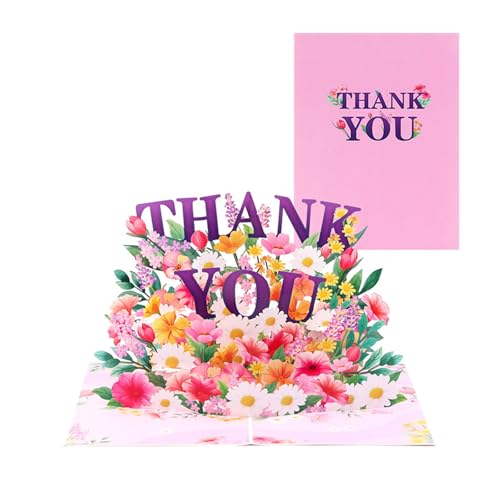 MLWSKERTY Handgemachte 3D Dankeskarte Schöne 3D Karte Handgefertigte Papiergrußkarte Für Festivalfeier MLWSKERTY Handgemachte 3D Dankeskarte Schöne 3D Karte Handgefertigte Papiergrußkarte Für Festivalfeier von MLWSKERTY