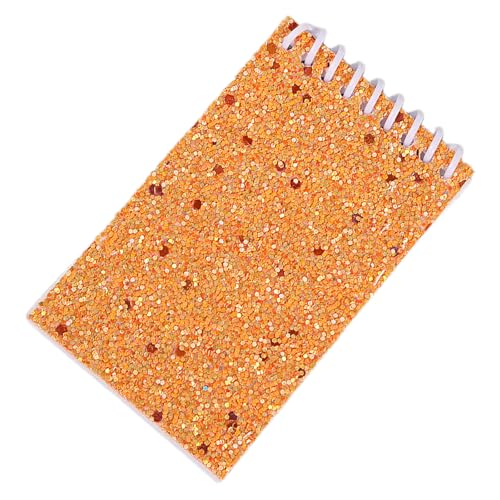 MLWSKERTY Kleine Twin Spulen Bindungs Notizbuch Taschennotenpads Mit 20 Blättern Ohne Kleine Sketchpad Mit Farbenfrohen Pailletten Bedecken Notizbücher von MLWSKERTY