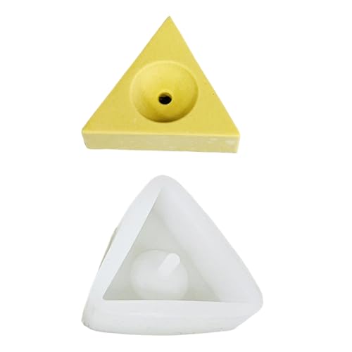 MLWSKERTY Silikonformen, geometrische Form, mit Loch für Epoxidharz, Sechseck, Hexagon, Silikonformen, dreieckig von MLWSKERTY