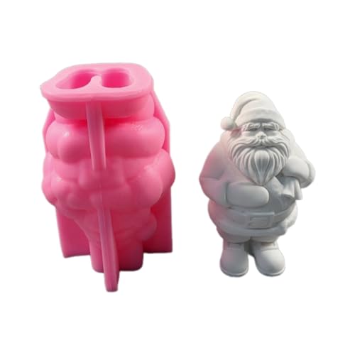MLWSKERTY Silikonformen in Form eines Weihnachtsmanns für Gipsdekoration, Weihnachtsmann, Figur, Silikonformen für Handwerk, Epoxidharz von MLWSKERTY