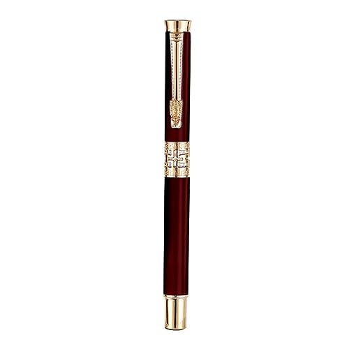 MLWSKERTY Vollmetall-Kugelschreiber aus Messing, Kupfer, Metall, Büro, Business, Herren, Unterschrift, Geschenk, Schreibstift von MLWSKERTY